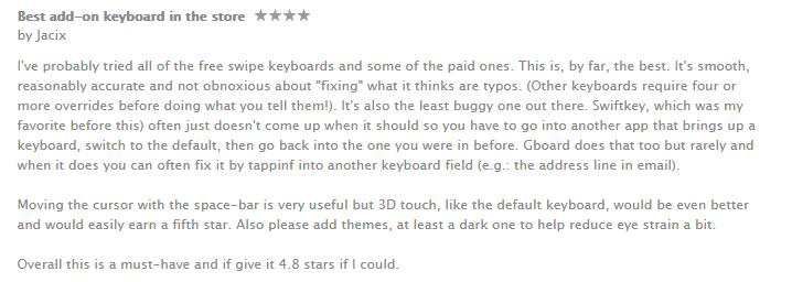 new google keyboard review