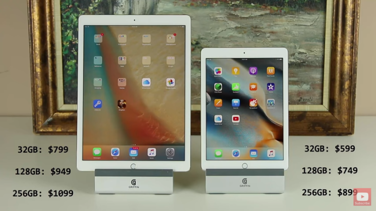 Ipad Pro 9.7 vs 12.9: Differences and Similarities: price